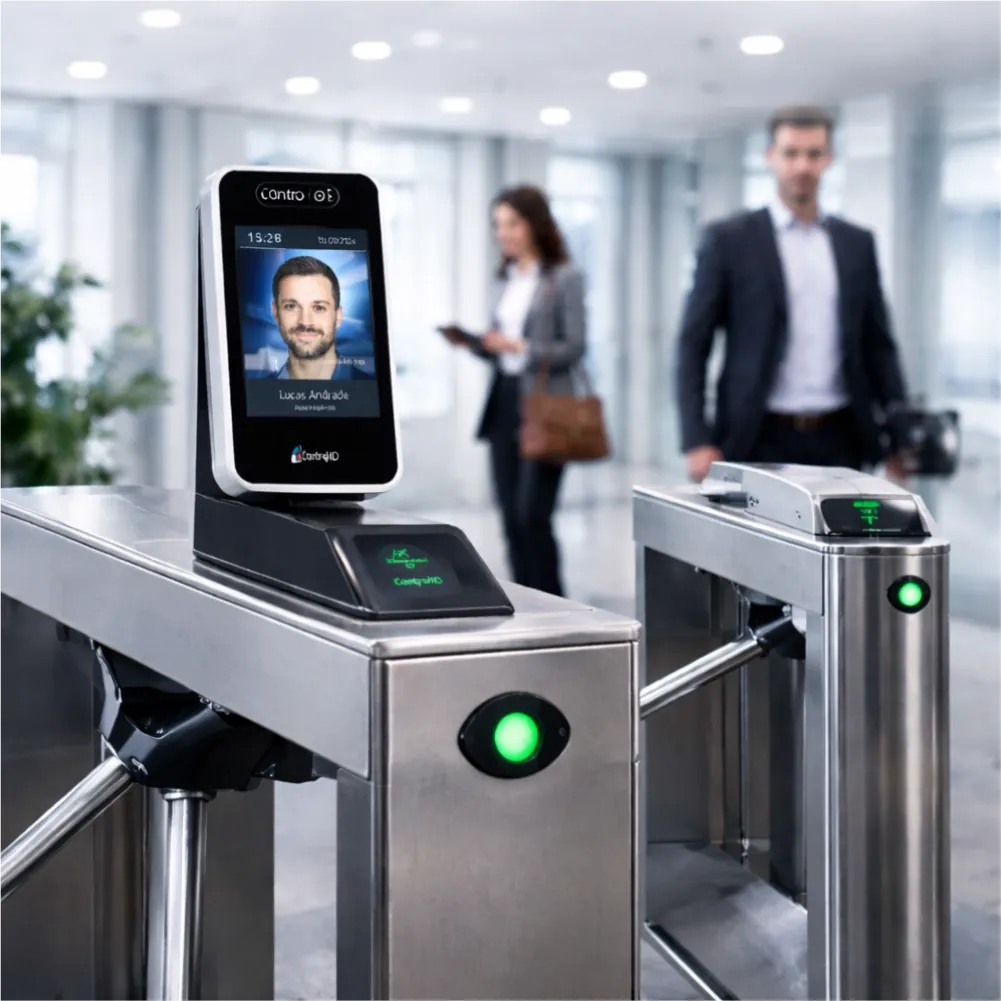 Controle de acesso: catracas, cancelas, torniquetes e facial